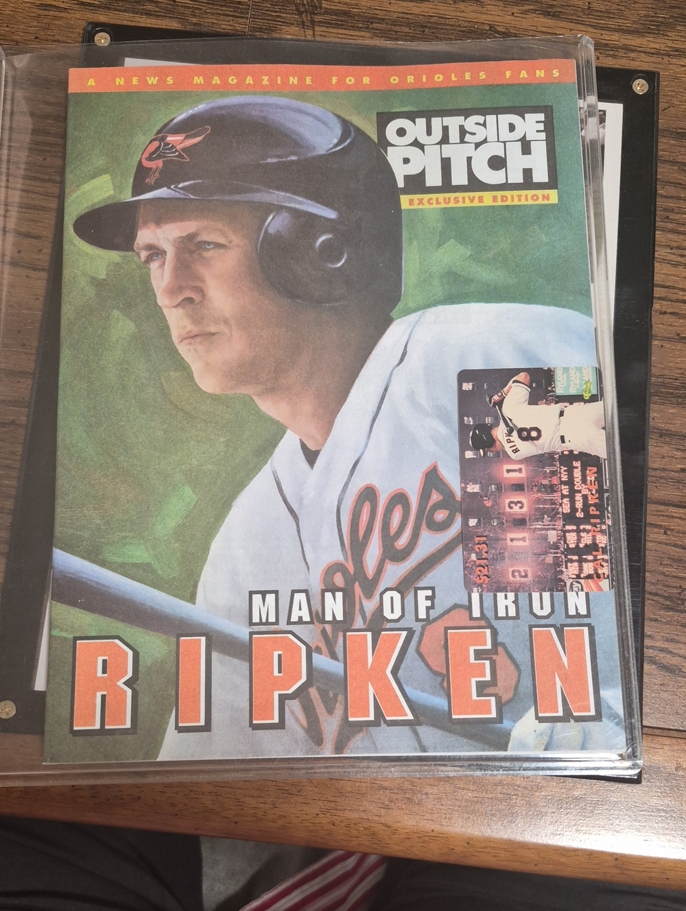 'Man of Iron' Ripken Collector Poster - Black, Orange, White